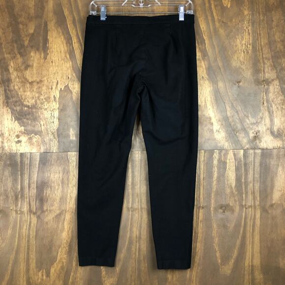 Banana Republic Women Pants Black Devon Ankle Side Zip Pull on Stretch 8 - Picture 7 of 11